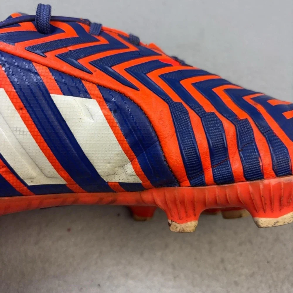 Adidas Predator Shoes Mens Size 11 Orange Blue Striped Soccer Cleats B35472